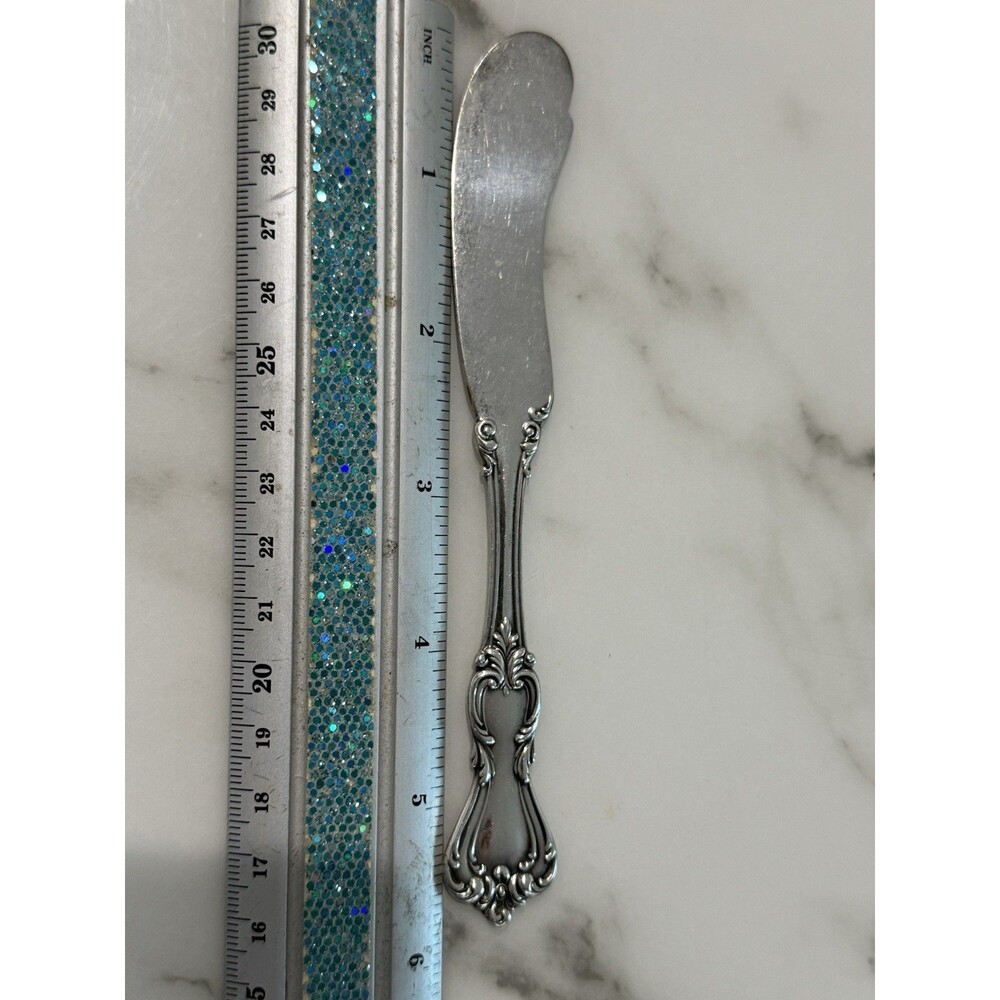 Vintage Sterling Reed & Barton Marlborough Flat butter spreader No Monograms